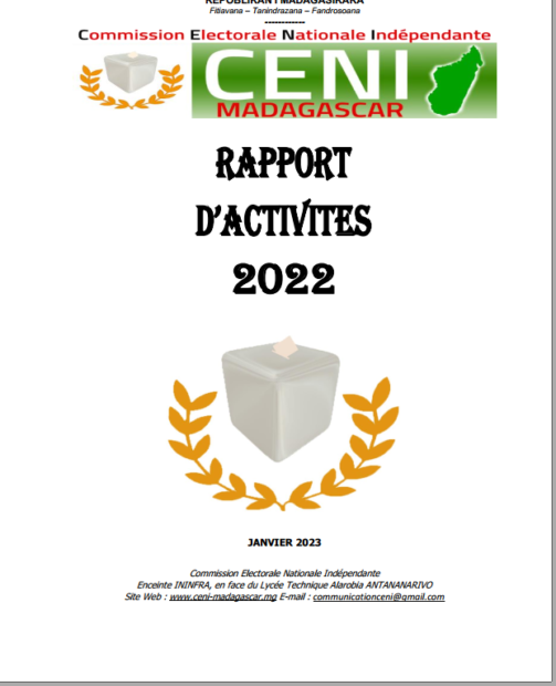 Rapport d’activité 2022